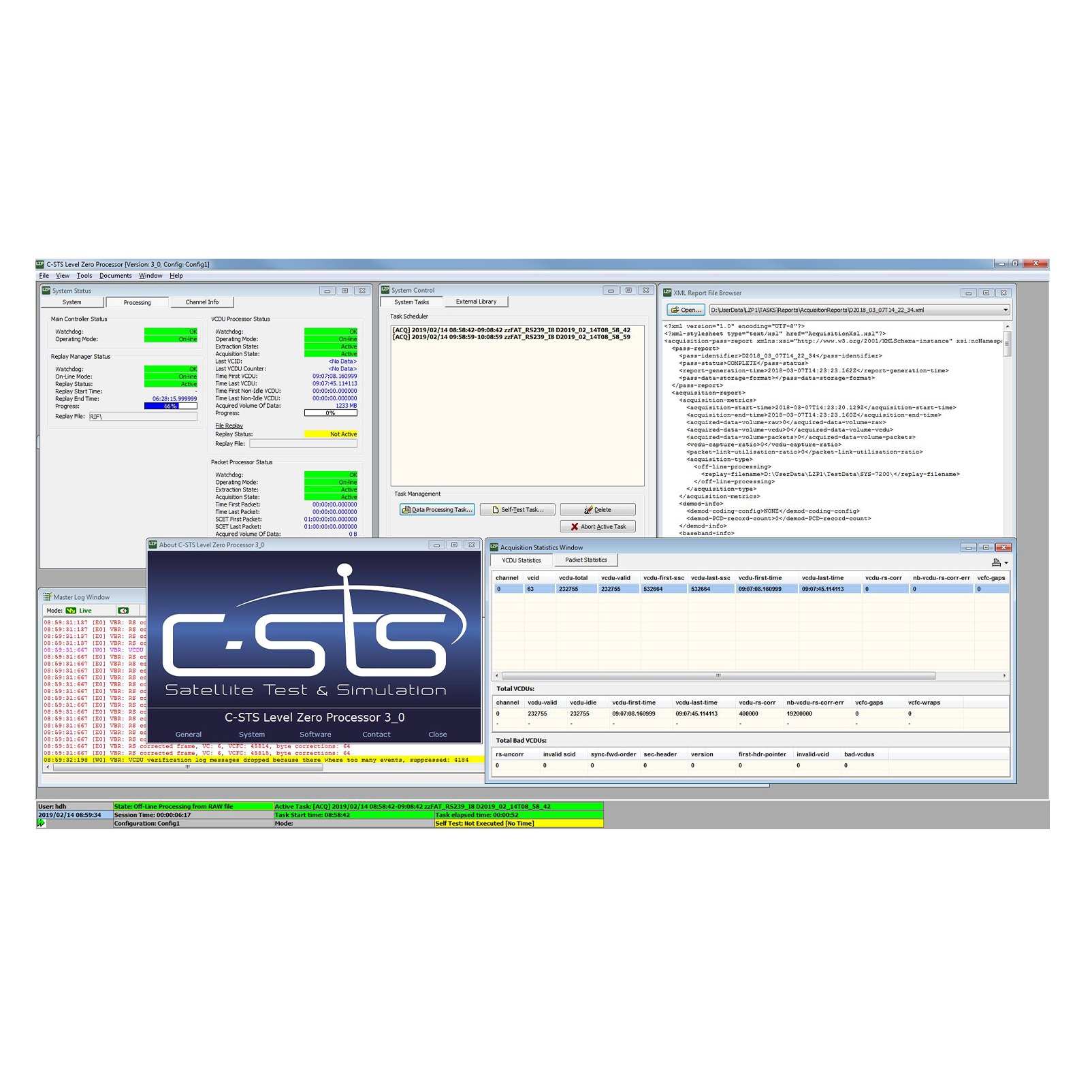 EGSE Software Celestia-STS C-STS