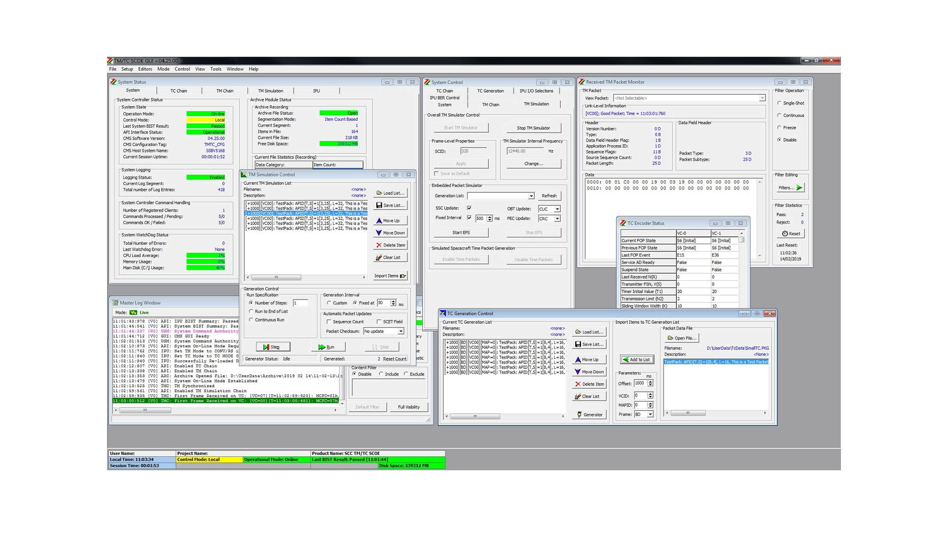 EGSE Software - TMTC