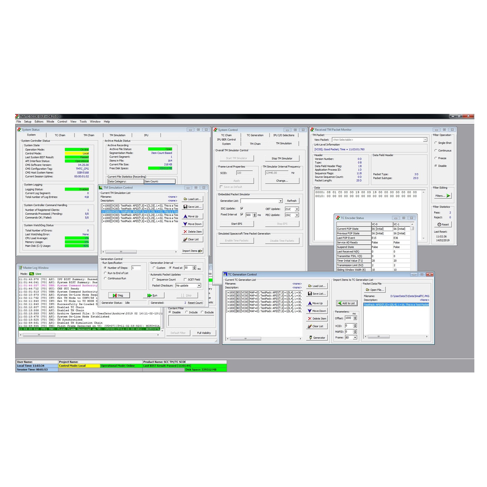 EGSE Software - TMTC Celestia-STS C-STS